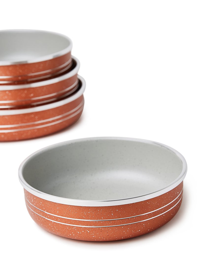 DESSINI 4-Piece Bakeware Pan Set Brown Pan 1 (1x24), Pan 2 (1x26), Pan 3 (1x28), Pan 4 (1x30)cm  - Image 2
