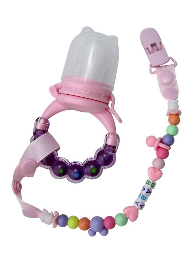 2Piece Baby Pacifier Soother Clip Chain Set - Image 2