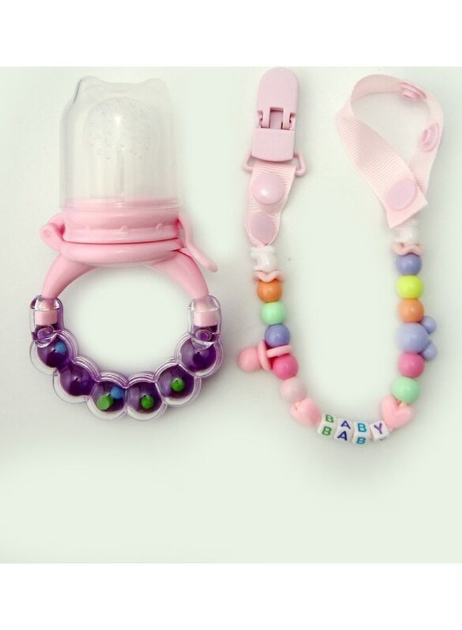 2Piece Baby Pacifier Soother Clip Chain Set - Image 4