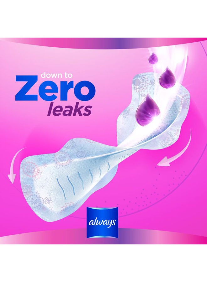 Always - Diamond Flex Foam Large Sanitary Pads With Wings 10 Count White - Image 1