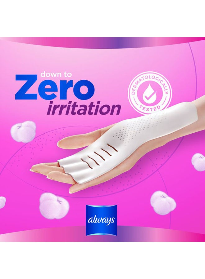 Always - Diamond Flex Foam Large Sanitary Pads With Wings 10 Count White - Image 1