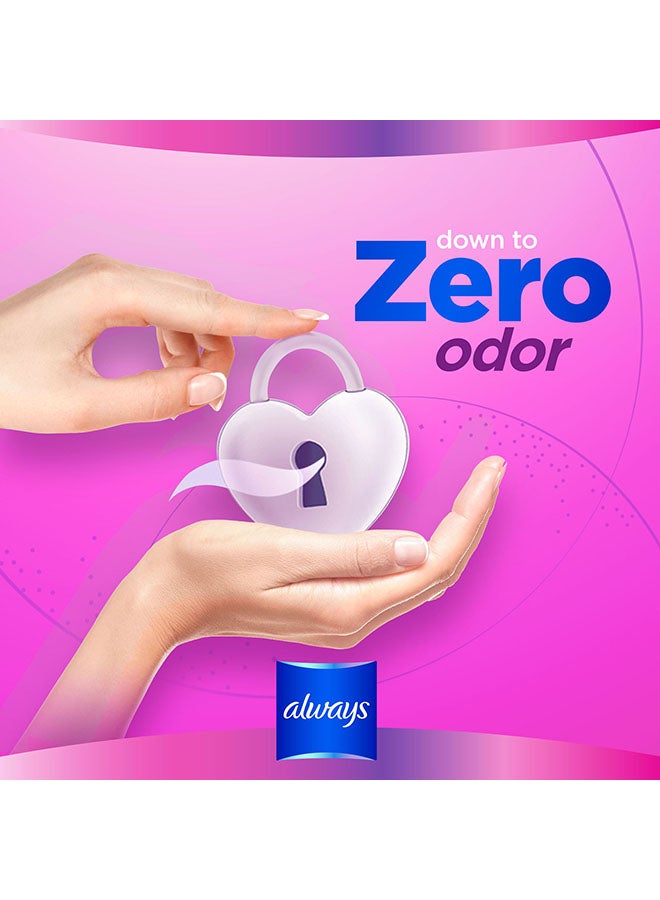 Always - Diamond Flex Foam Large Sanitary Pads With Wings 10 Count White - Image 1