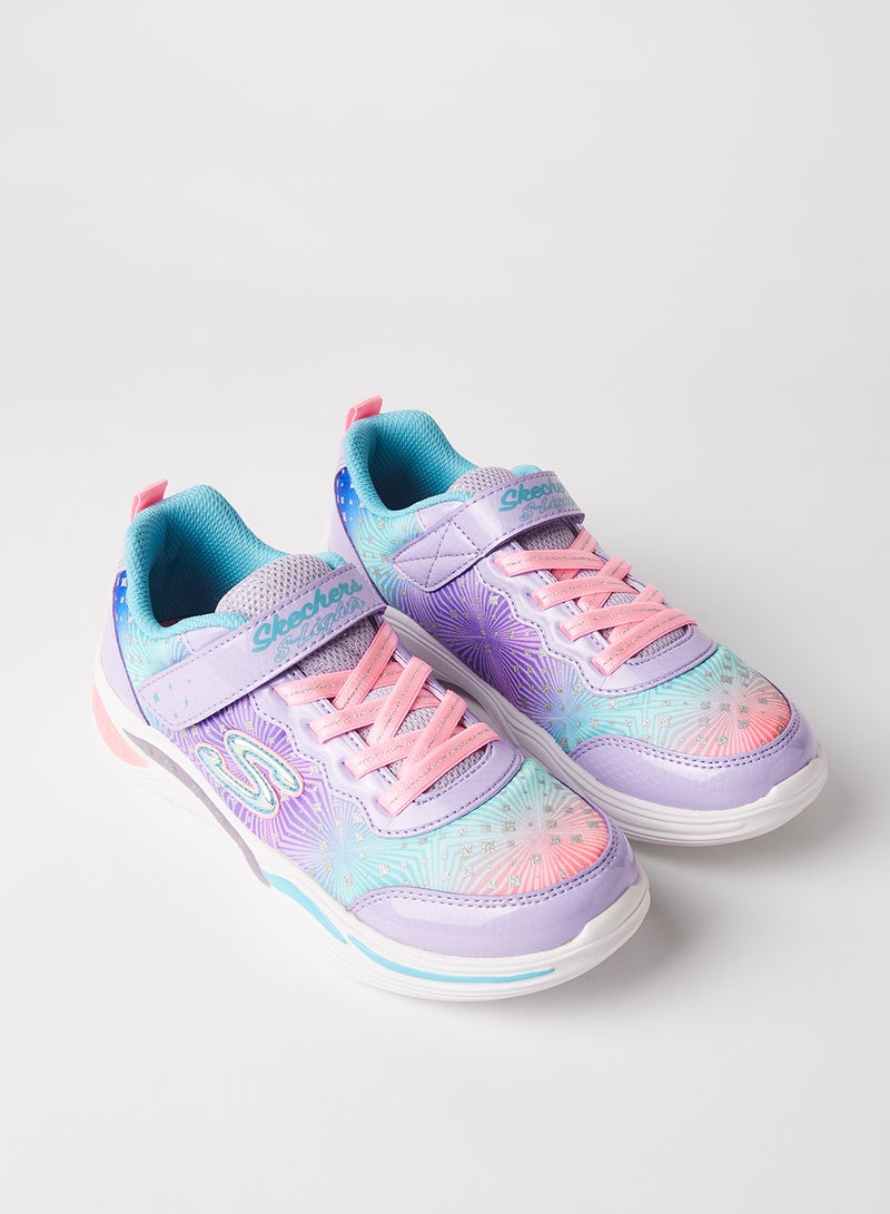 SKECHERS - Kids S Lights Power Petals Light Up Sneakers Lavender Mint - Image 1
