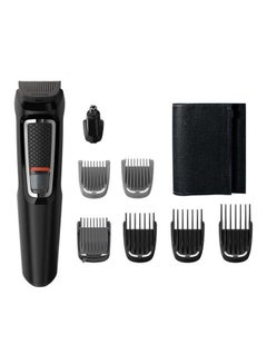 Philips 8-In-1 Multigroom Series 3000 Hair Trimmer Kit black 23grams  - Image 1