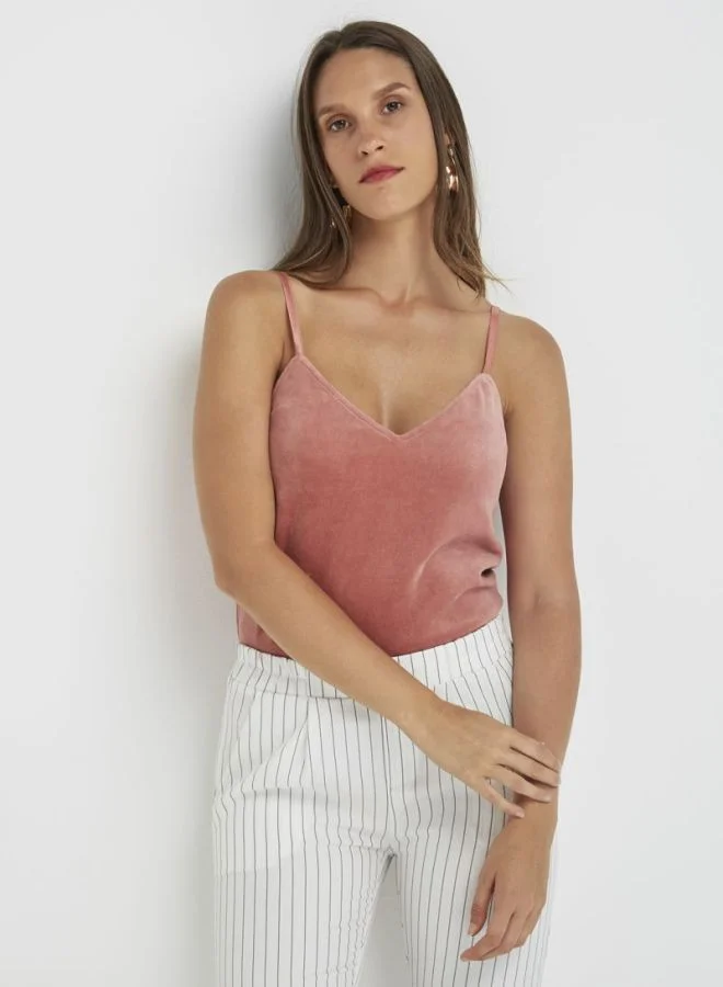 Juicy Couture V Neck Straps Camisole Pink