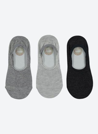 3-Piece Invisible Anti-Slip Socks Multi - v1611148394/N42012660V_1