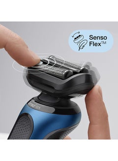 BRAUN Series 6 Sensoflex 60-B1000S Electric Shaver Blue  - Image 3