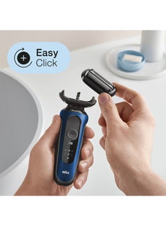 BRAUN Series 6 Sensoflex 60-B1000S Electric Shaver Blue  - Image 5