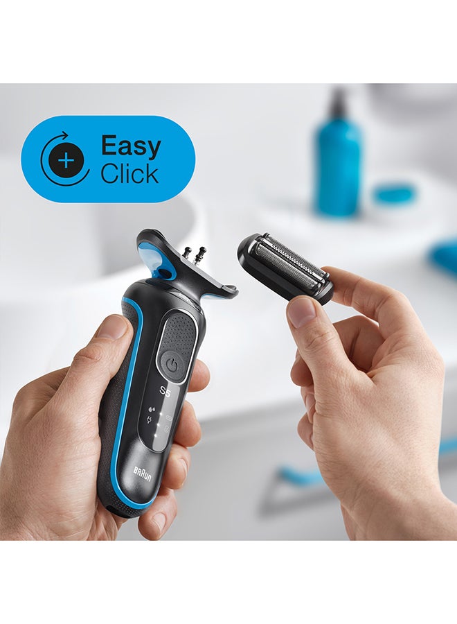 Series 5 EasyClean Electric Shaver Blue 13.5 x 6.5 x 25cm