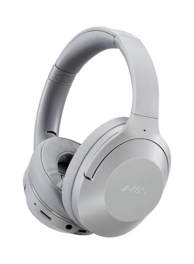سمّاعة رأس طراز نيا NX100 قابلة للطي بتصميم يغطي الأذن رمادي - Image 1