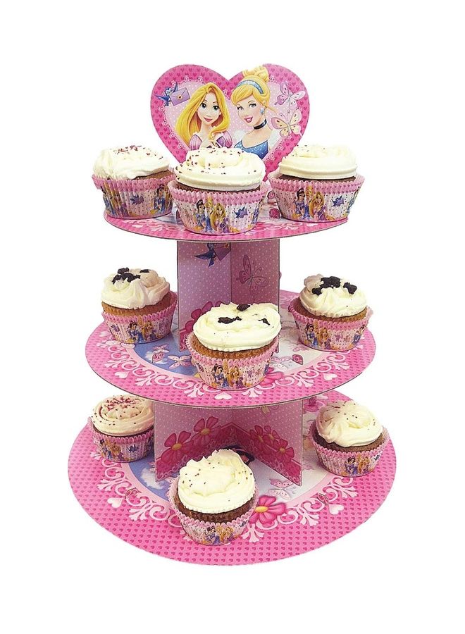 Amscan Europe 3-Tier Princess Sparkle Cake Stand 