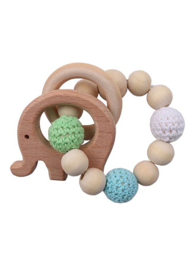 One Piece Safe Beech Wooden Teething Bracelet  - Image 4