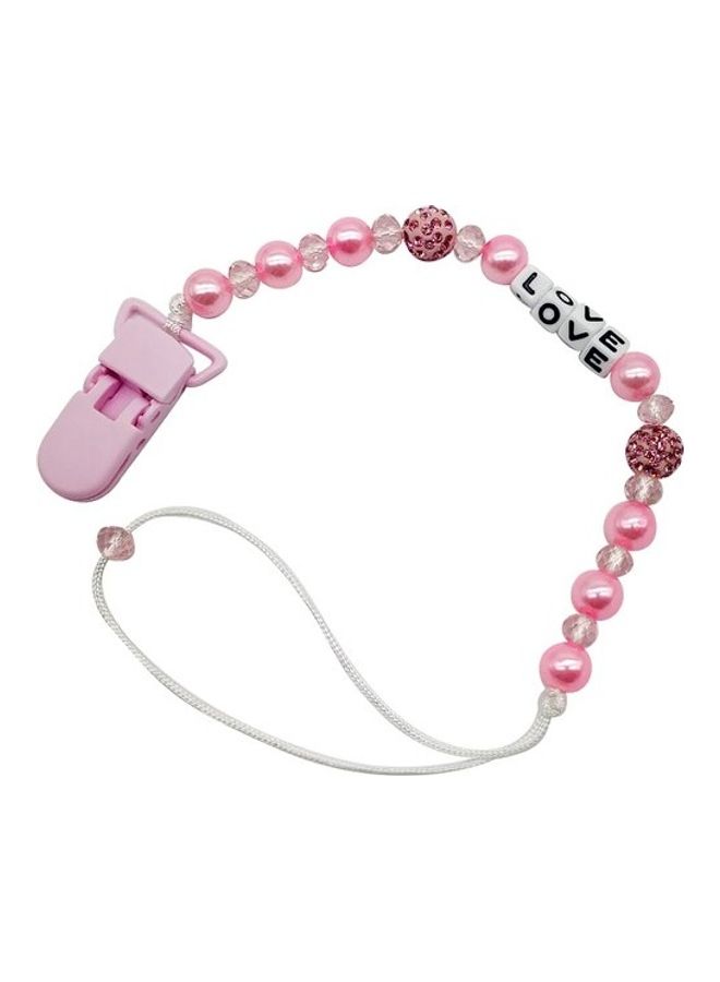 1-Piece Pacifier Necklace Type Durable Non-Toxic Decompress Teether Chain  - Image 1