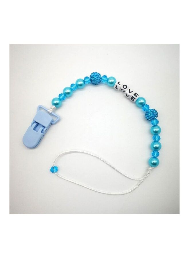 1-Piece Pacifier Necklace Type Durable Non-Toxic Decompress Teether Chain  - Image 2