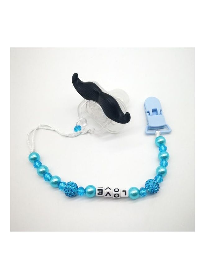 1-Piece Pacifier Necklace Type Durable Non-Toxic Decompress Teether Chain  - Image 3