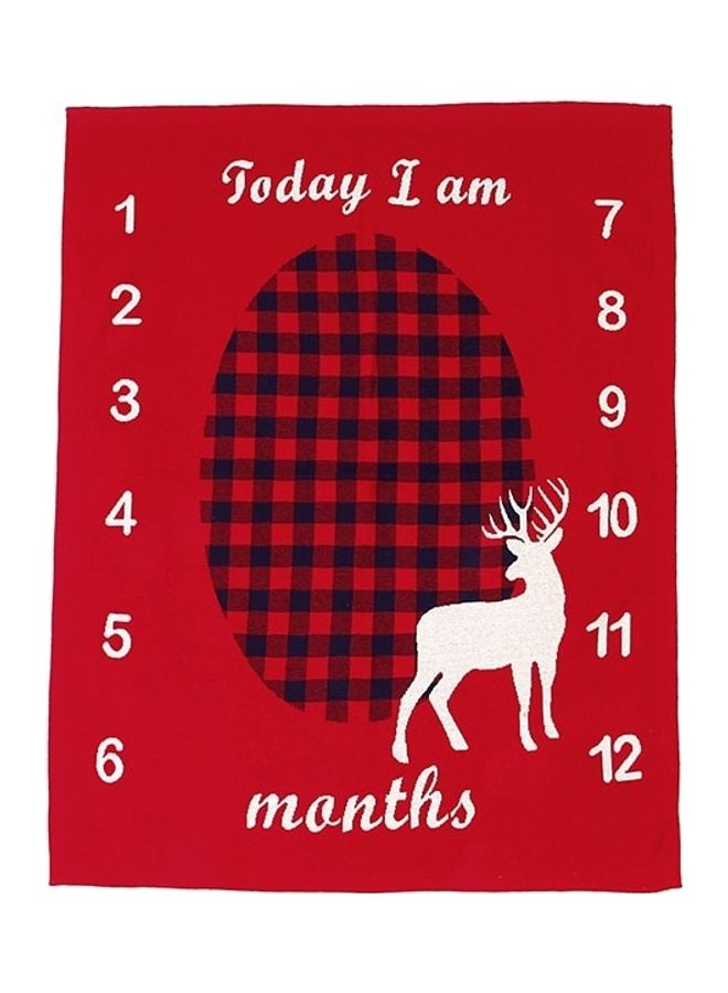 Number Knit Sleep Soft Baby Blanket