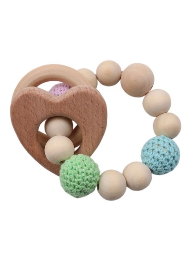 One Piece Safe Beech Wooden Teething Bracelet  - Image 1
