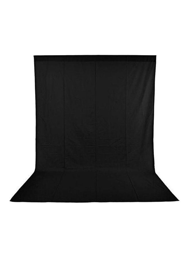 Stands Backdrop Background 3x3m With Black Background 3x5m  Cloth And Free 4 Clamp Black  - Image 1