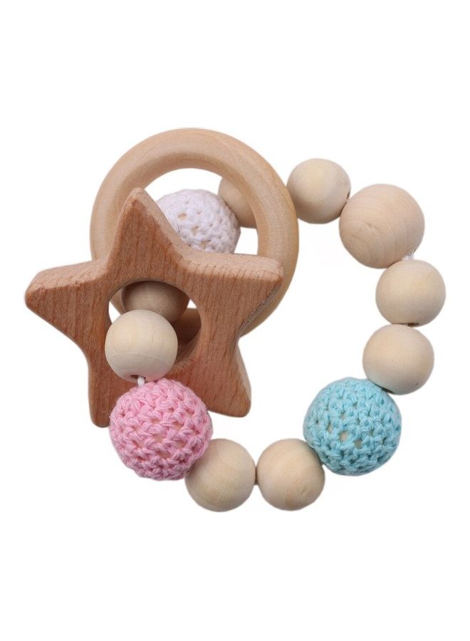 One Piece Safe Beech Wooden Teething Bracelet  - Image 1