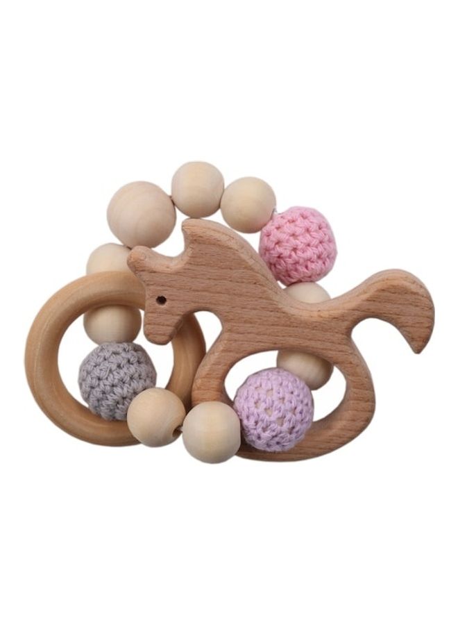 One Piece Safe Beech Wooden Teething Bracelet  - Image 3