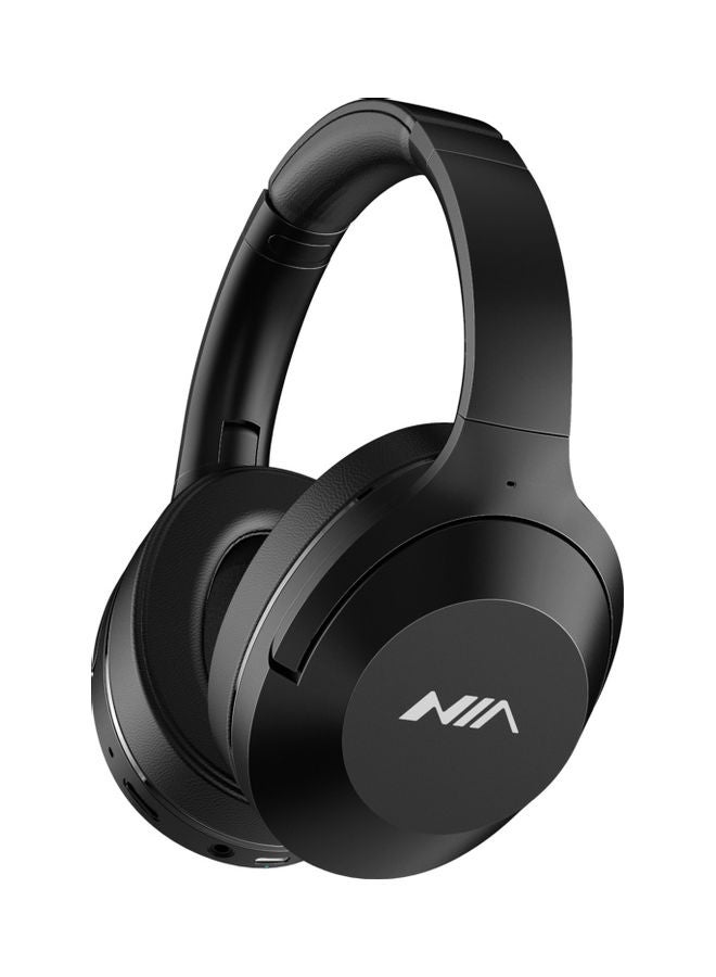 سماعة رأس نيا NX100 لاسلكية قابلة للطي بتصميم يغطي الأذن وتعمل بالبلوتوث أسود - Image 1