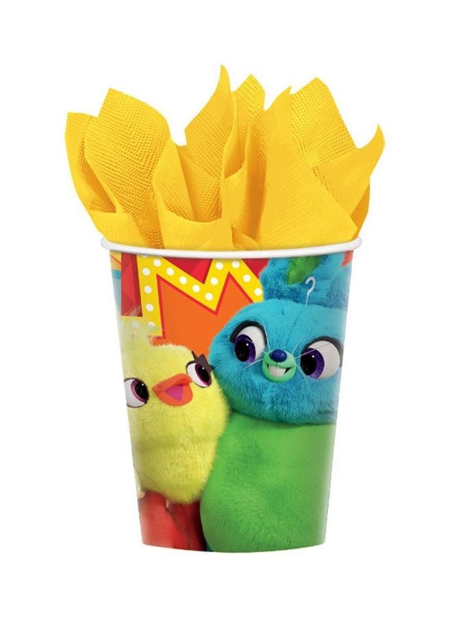 Amscan 8-Piece Disney Printed Cup Set Kids Birthday Party Tableware, Party Supplies