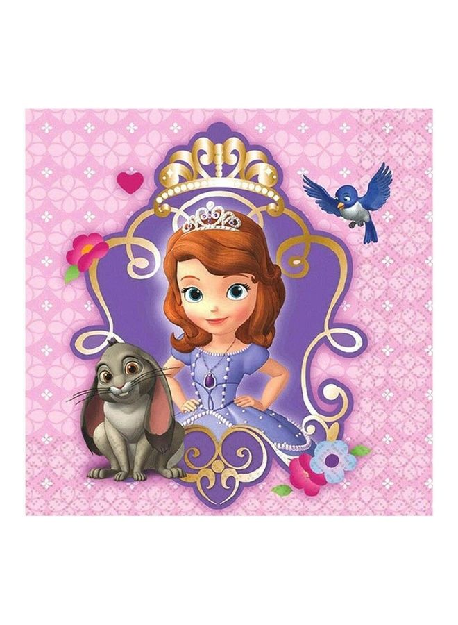 Amscan 16-Piece Printed Party Beverage Tissues Set