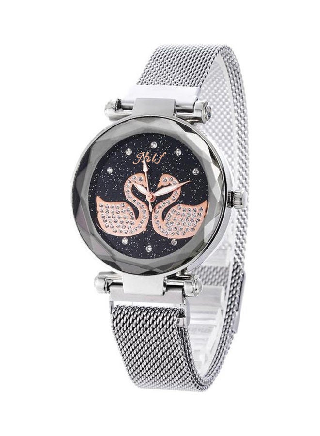 jhlf Women's Analog Watch Stainless Steel Magnetic Band - Image 1