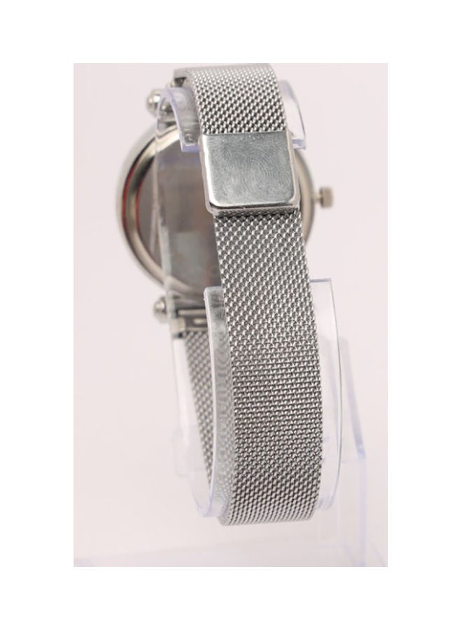 jhlf Women's Analog Watch Stainless Steel Magnetic Band - Image 3