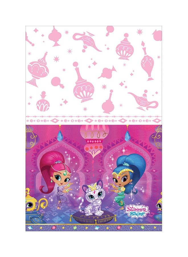 أمسكان غطاء مائدة بطبعة من مسلسل "Shimmer And Shine"