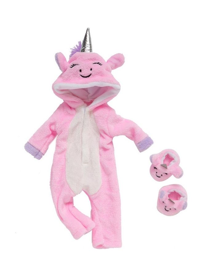 Unicorn Doll Dress With Socks
