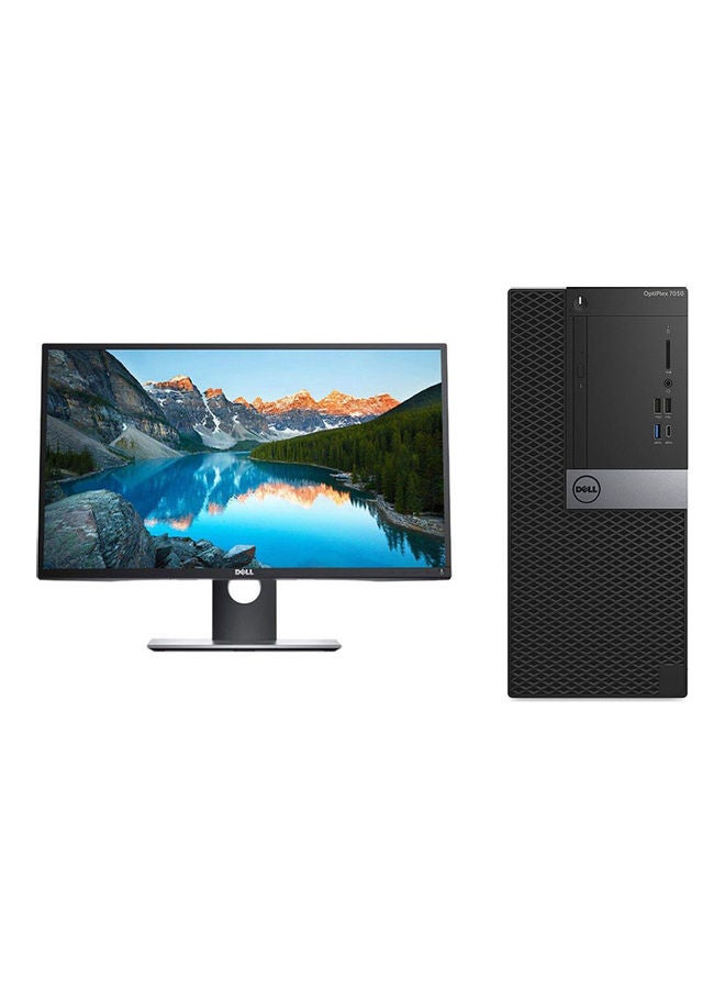 DELL OptiPlex 7060 Tower PC with Core i7 Processor/8GB RAM/1TB HDD/4GB AMD Radeon RX 550 Graphic Card Black  - Image 1
