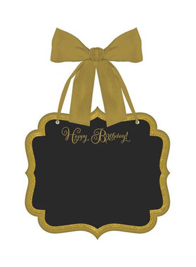 Amscan Gold Birthday Large Marquee Sign With Glitter