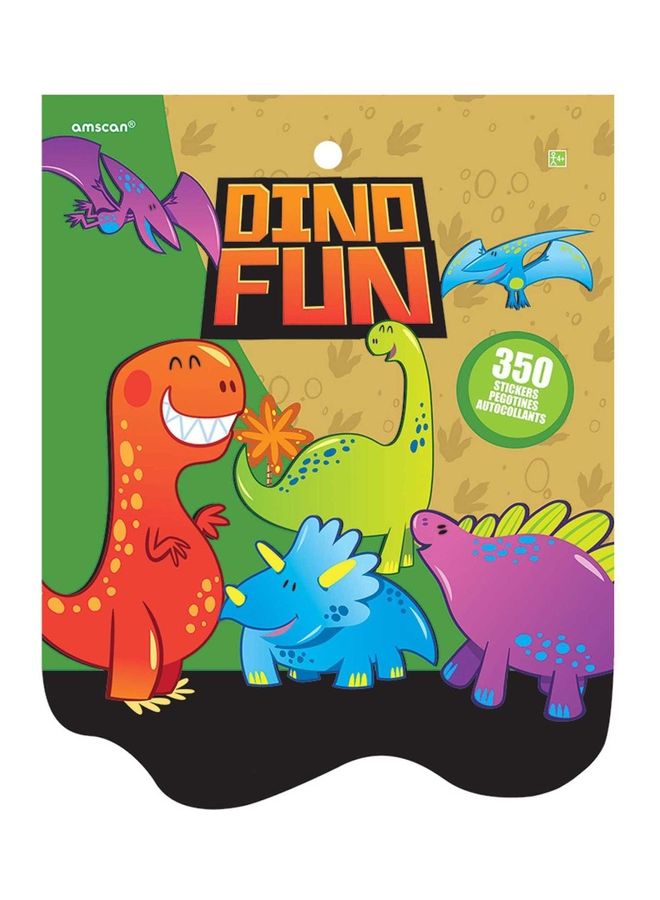 Amscan 350-Piece Dino Fun Sticker Set