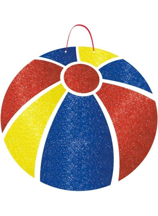 Amscan Beach Ball Glitter Sign 11.5inch