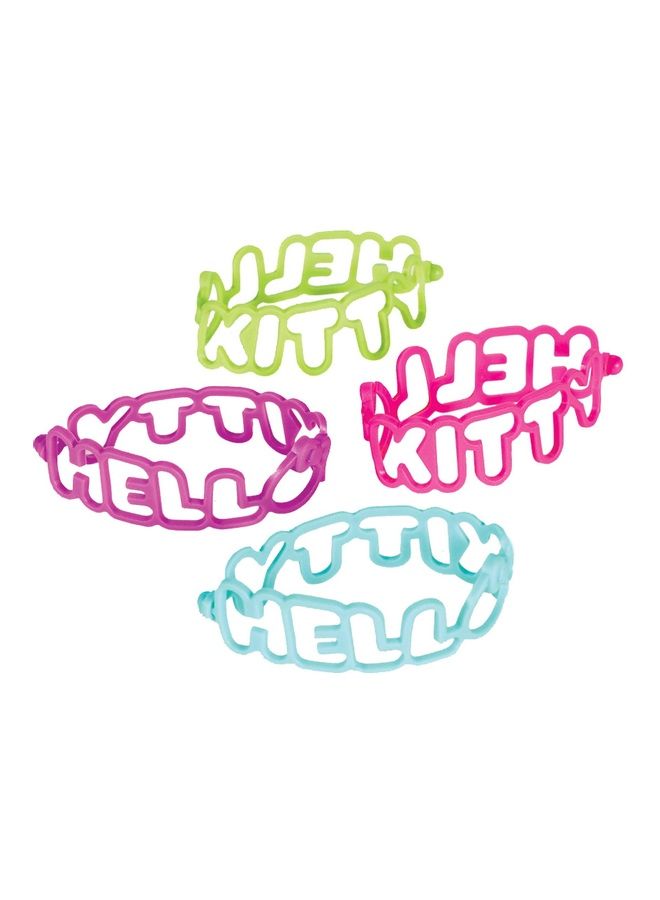 Amscan Hello Kitty Die-Cut Rubber Bracelet Favors 6pcs Birthday Gift Toys, Return Gifts for Party 