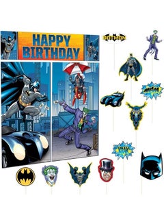 Batman Scene Setters With Photo Props 75x65x0.2inch Birthday Decorations Party Supplies 75x65x0.2inch