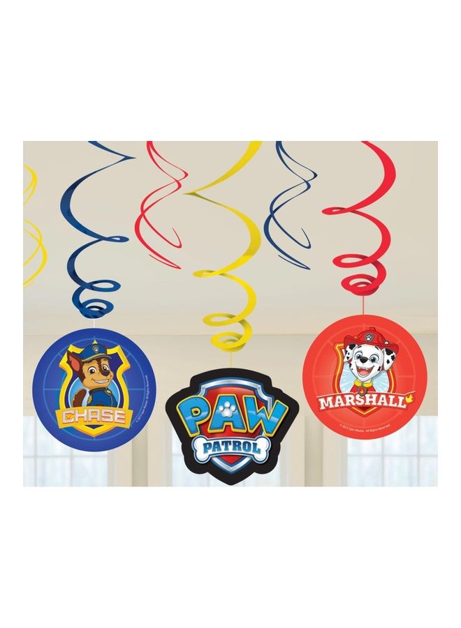 Amscan 6-Pieces Paw Patrol Swirl Decorative Confetti Set Birthday Theme Party Supplies