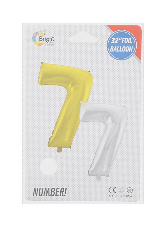 Number 7 Foil Helium Balloon 32inch 
