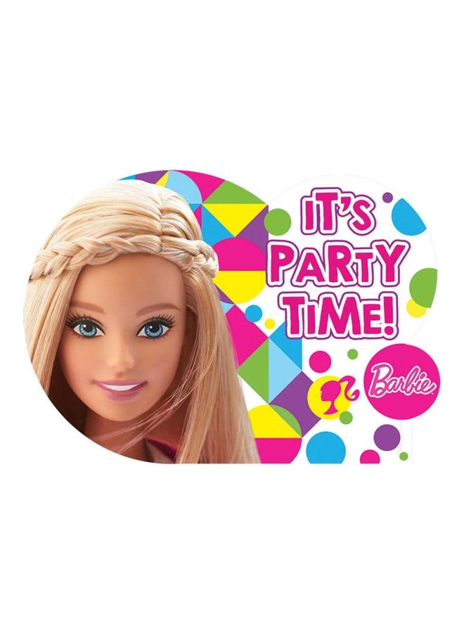 أمسكان بطاقة دعوة لحفل عيد ميلاد مزينة بطبعة