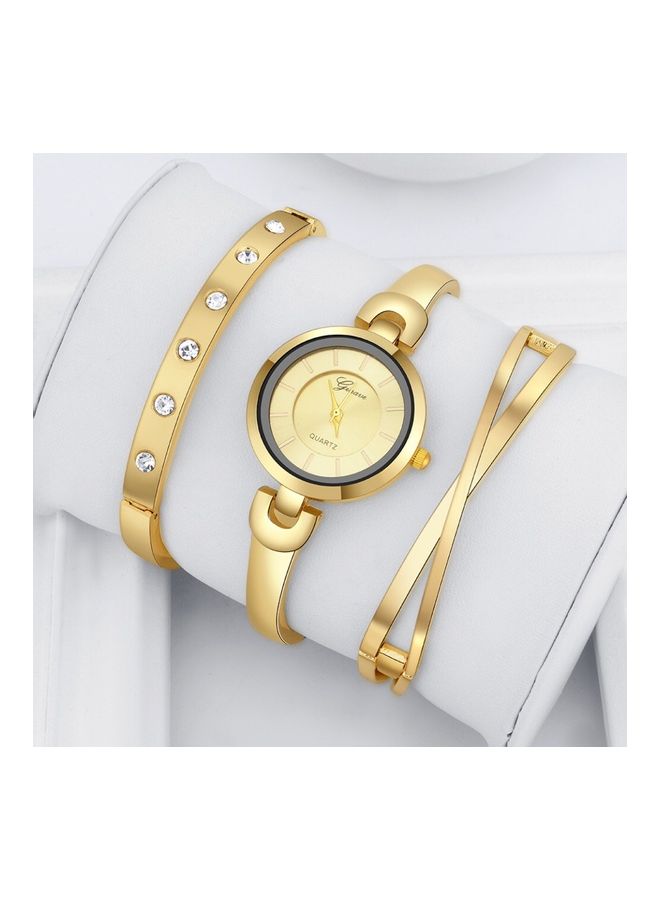 Berunz - Women's Analog Watch Stainless Steel Band With 2 Bracelets - Image 1