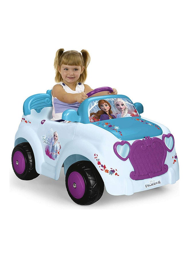 فيبر سيارة لعبة فروزن كهربائية للركوب مع مقعدين منفصلين متعدد الألوان 88x52x33.5سم