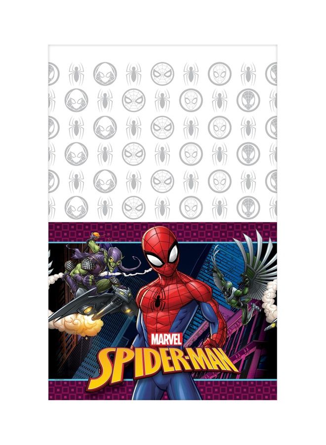 Amscan Spider-Man Webbed Printed Tablecover Rectangular, Birthday Party Decorations