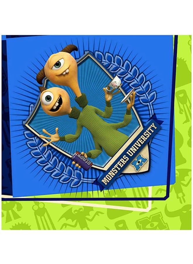 أمسكان طقم مناديل ورقية للمشروبات بطبعة للحفلات - 16 قطعة