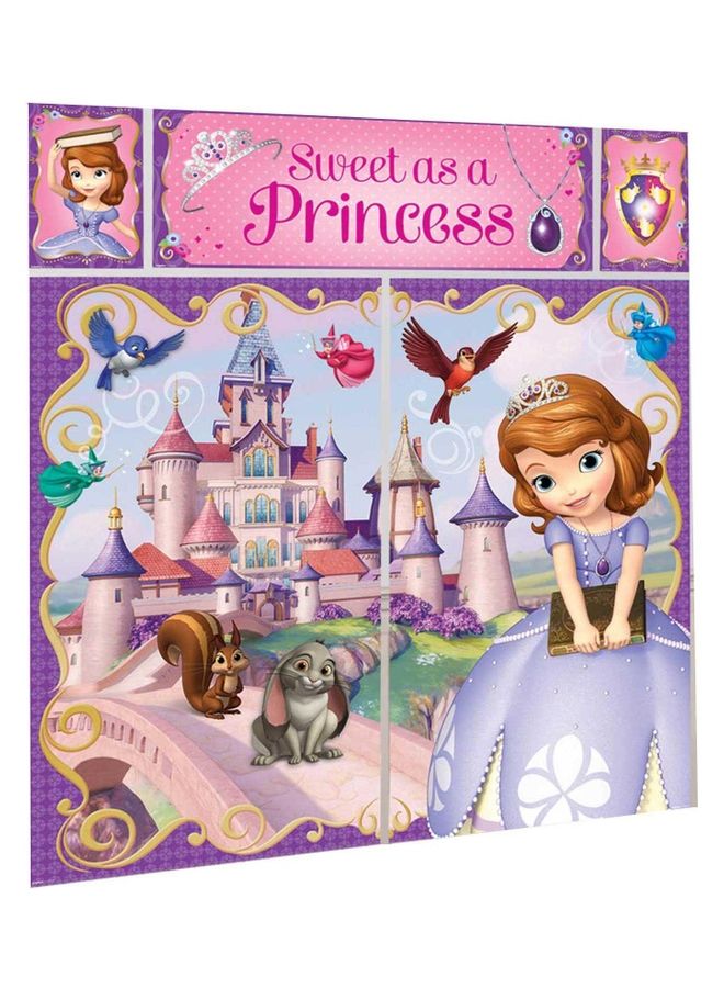 Amscan 5-Piece Disney Sofia The First Scene Setters