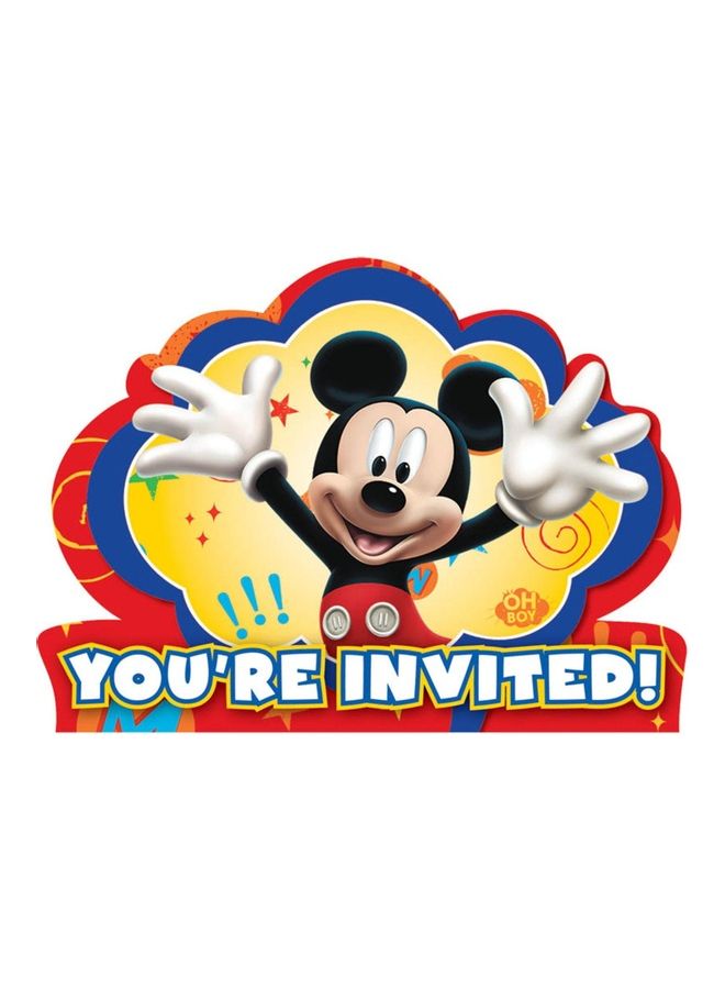 Amscan 8-Piece Printed Birthday Invitation Set Party Supplies