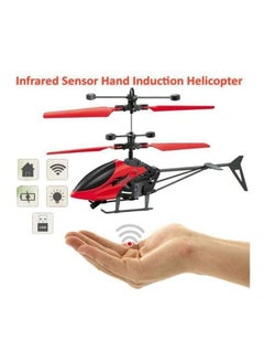 Toys Hand Induction Helicopter Sensor Red  - Image 1