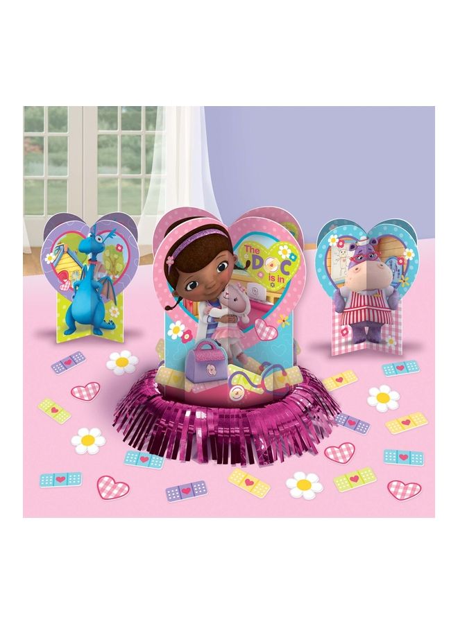 Amscan Doc McStuffins Table Decorating Kit for Kids Birthday Theme Party Supplies, Table Centerpiece Decorations