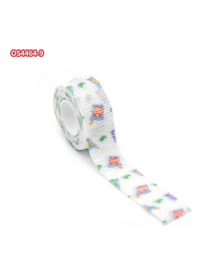 1-Piece Roll Self Adherent Cohesive Wrap Bandage Multicolour