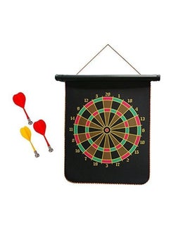 KT BROTHERS Double Faced Portable Foldable Magnetic Dart Game With 4 Non-Pointed Darts  - Image 2